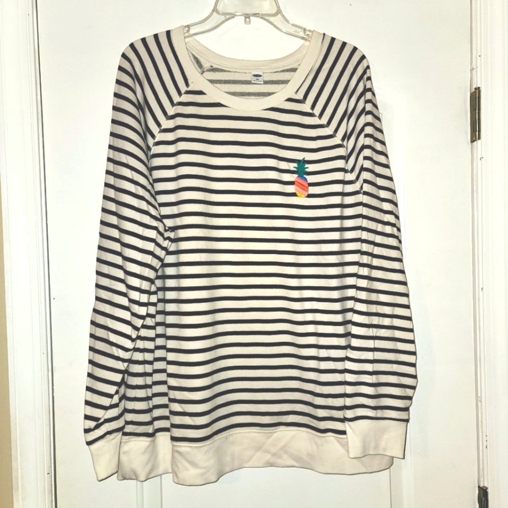 Striped Pineapple Old Navy Sweatshirt